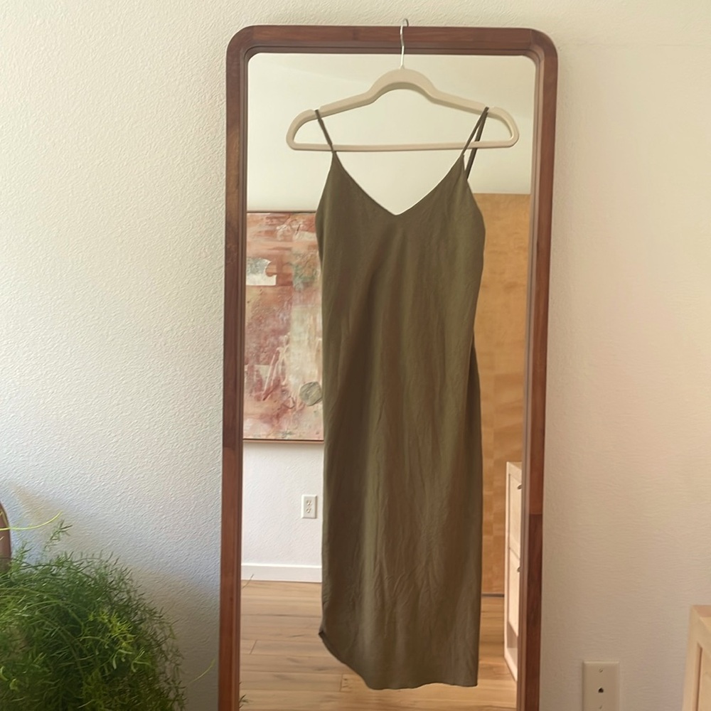 Ozma of California Bias Silk Slip Dress